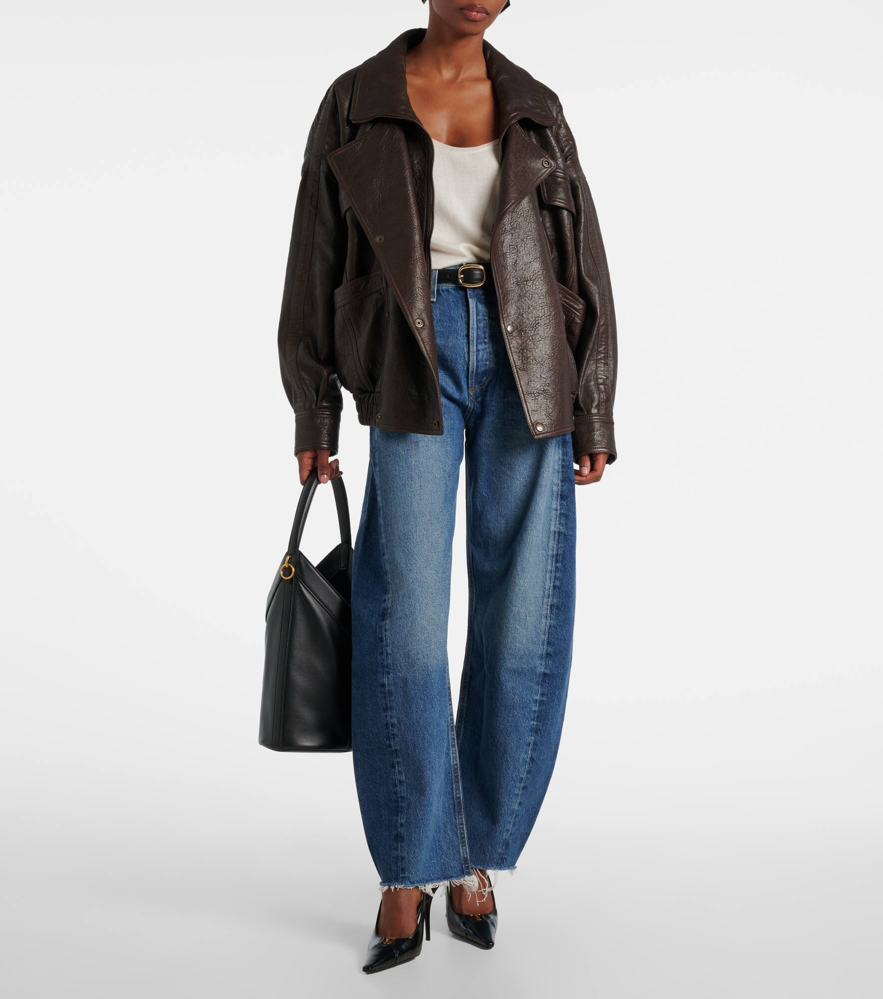 Luna high-rise barrel-leg jeans - 2