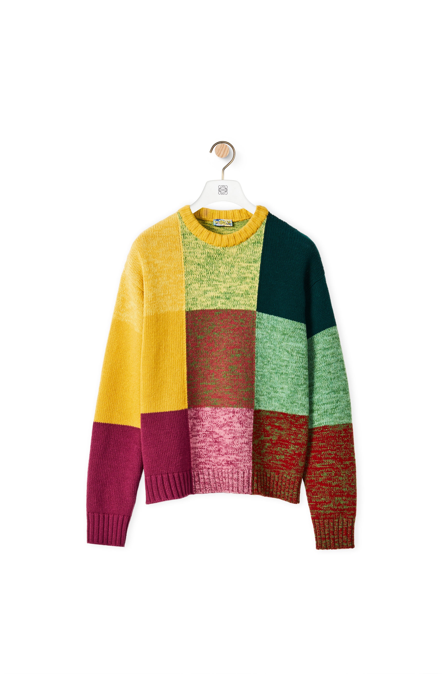 Colourblock sweater in wool - 1