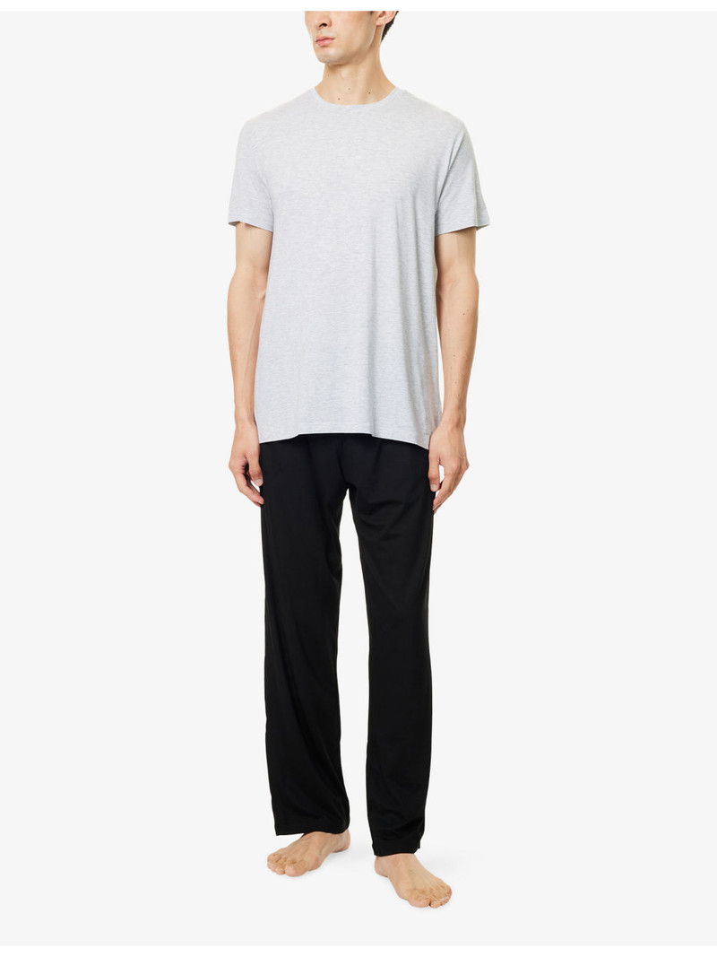 Derek Rose Ethan Crewneck Stretch-Jersey T-Shirt outlook