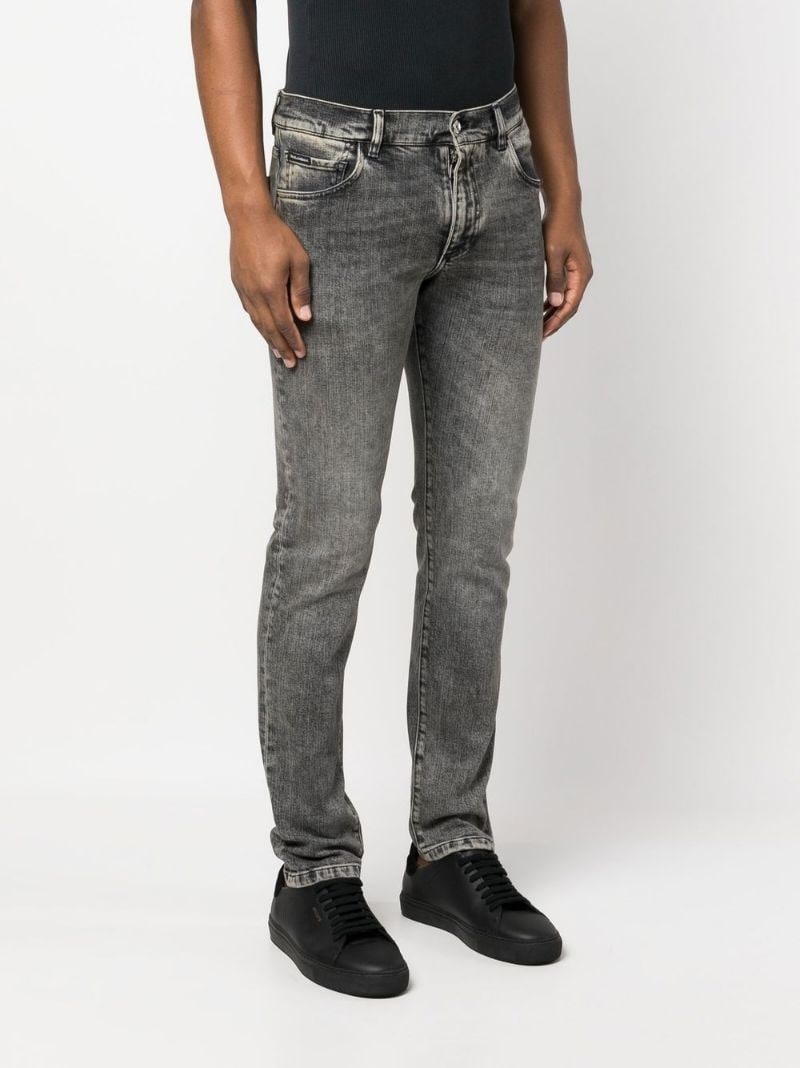 logo-plaque jeans - 3