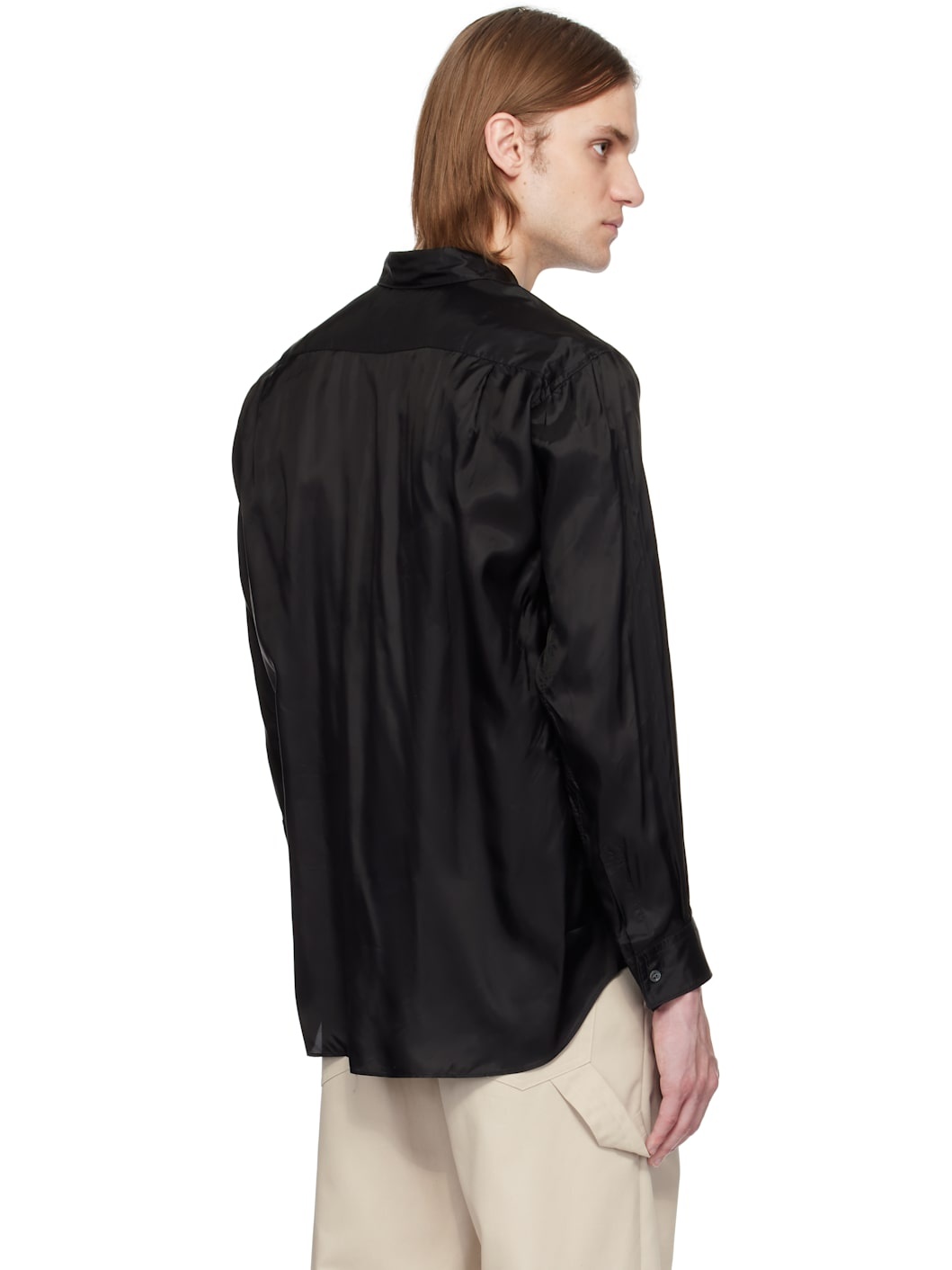 Black Plain Shape 2 Shirt - 3