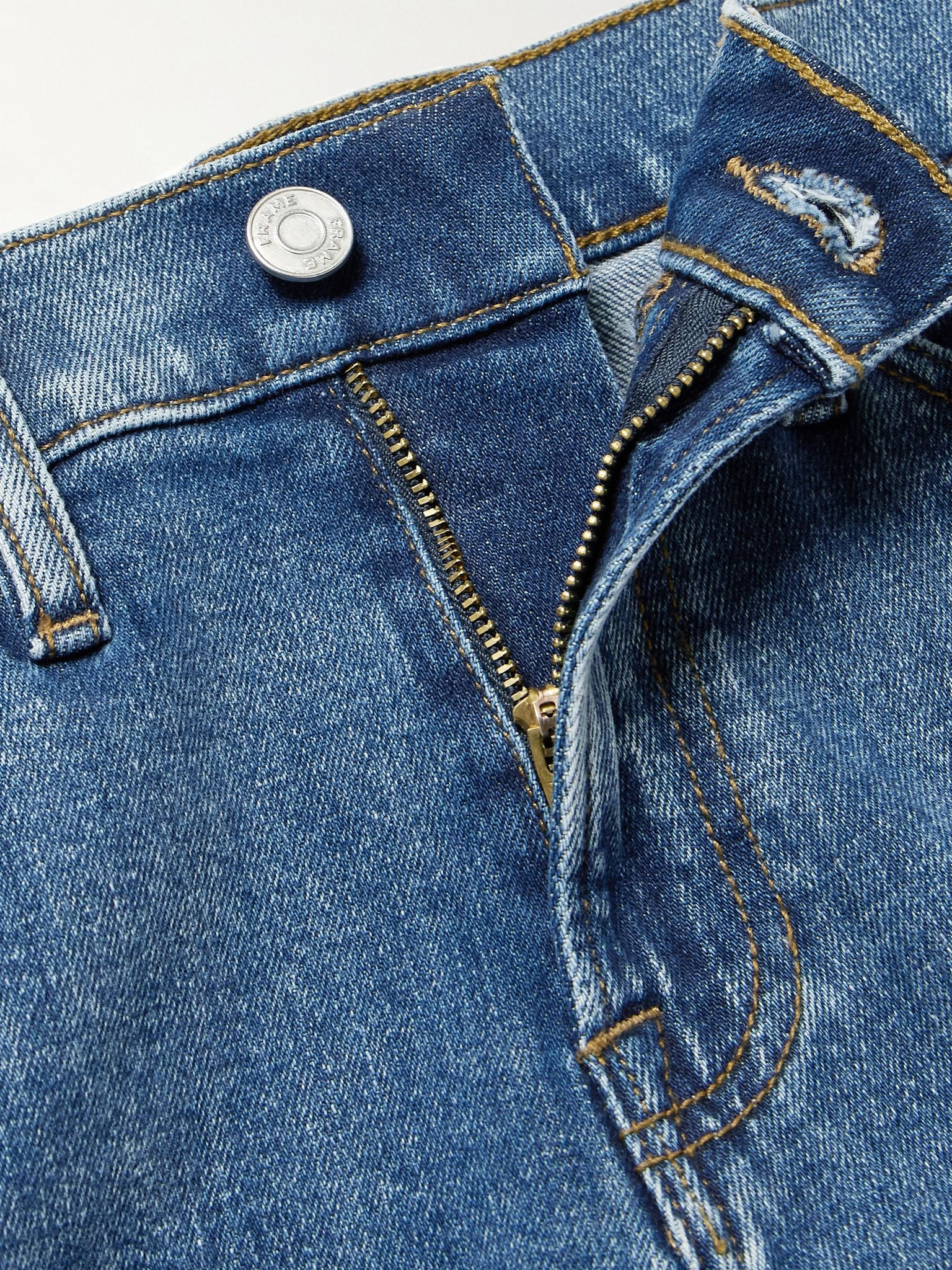 L'Homme Slim-Fit Straight-Leg Jeans Blue - 6