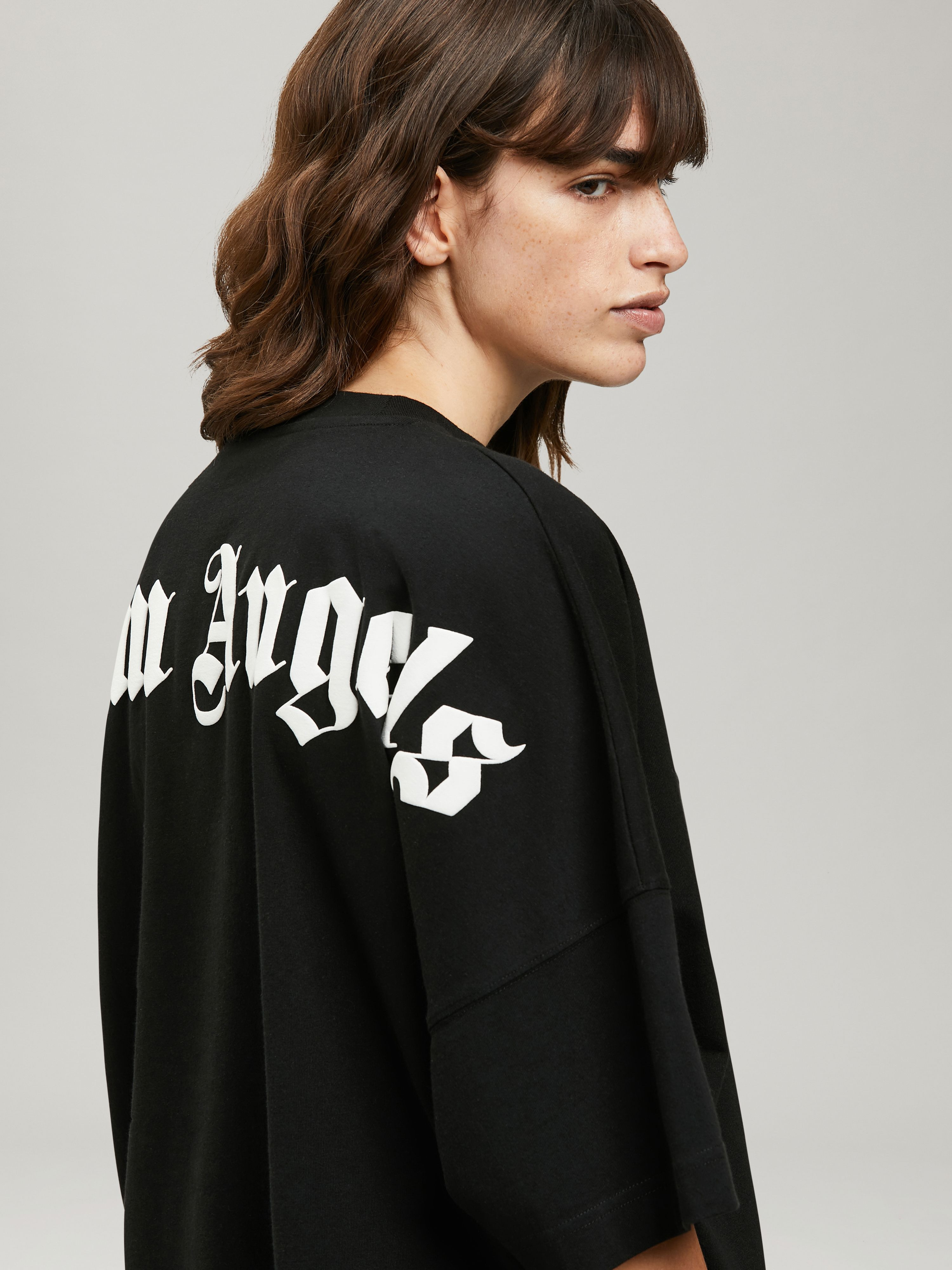 rear logo print T-shirt - 6