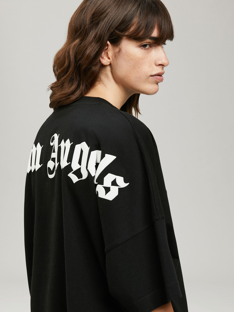 rear logo print T-shirt 6
