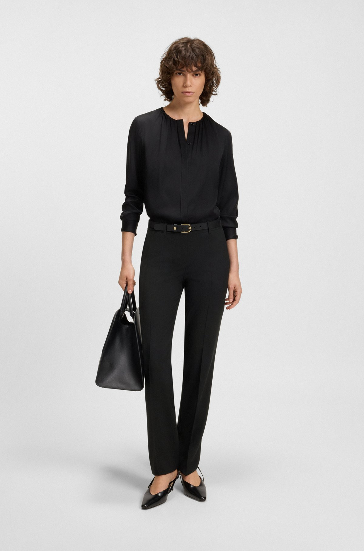 REGULAR-FIT PANTS IN ITALIAN VIRGIN WOOL - 3