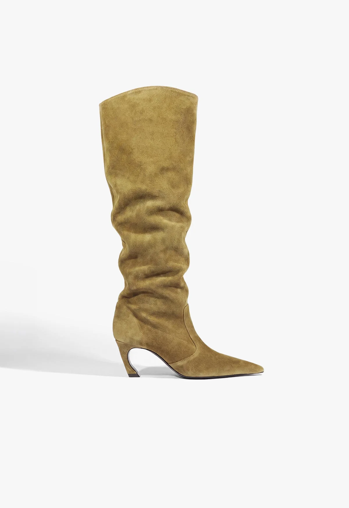 Lexi Mid Slouch Suede Boot - 1