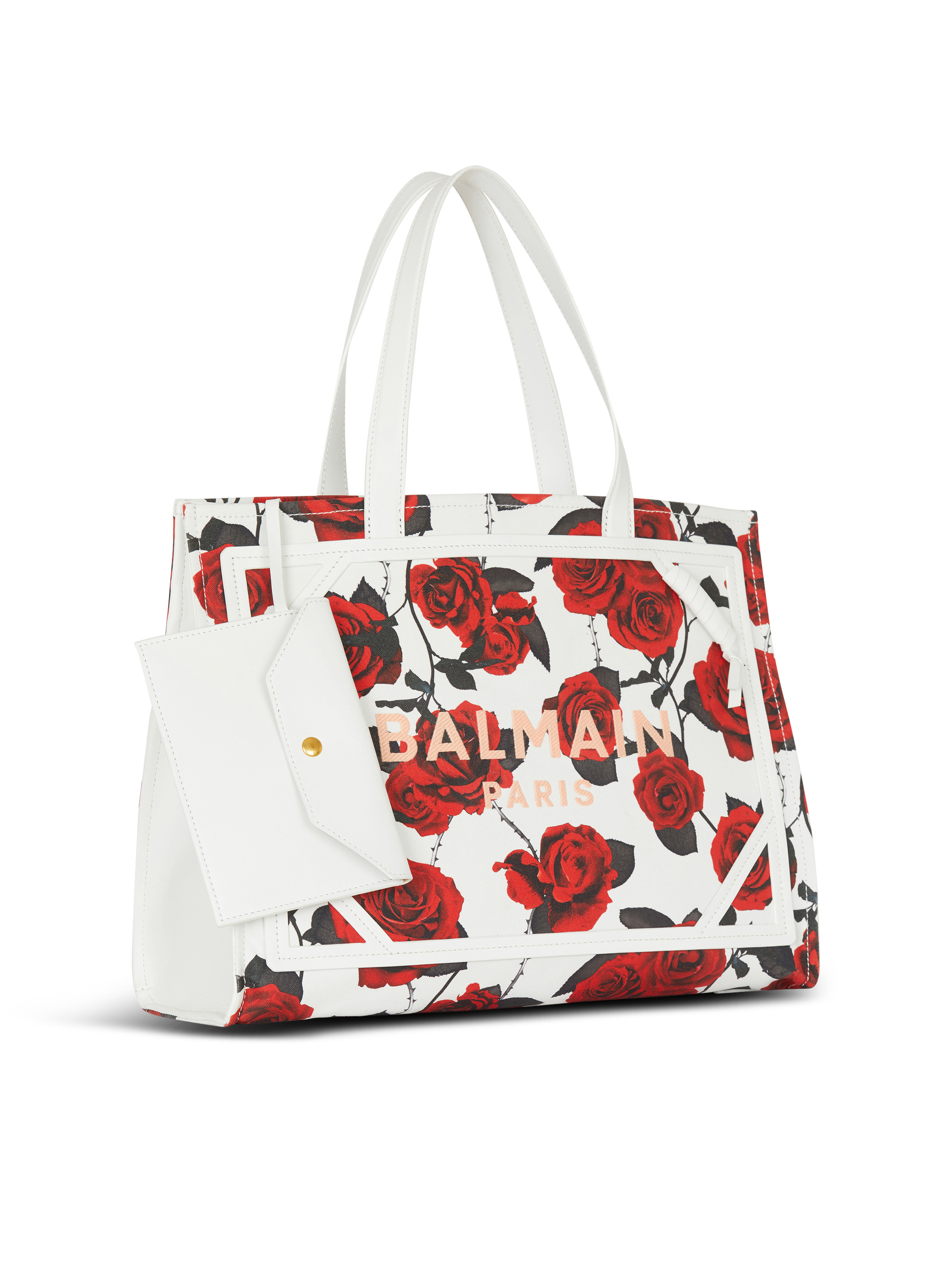 B-Army Medium canvas tote bag with a Roses print - 3