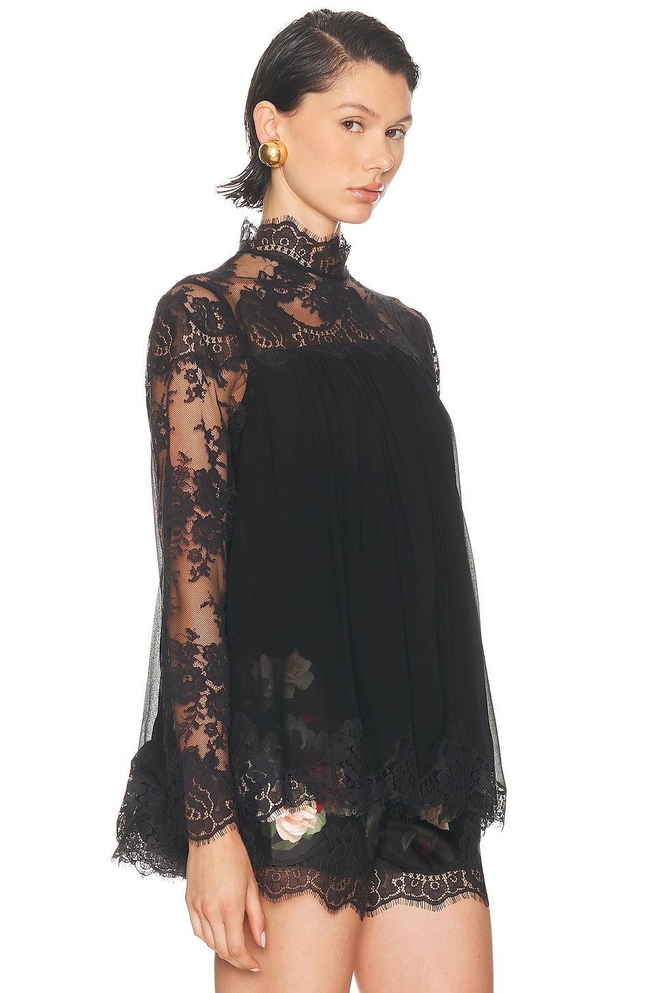 Story 1 Lace Yoke Blouse - 2