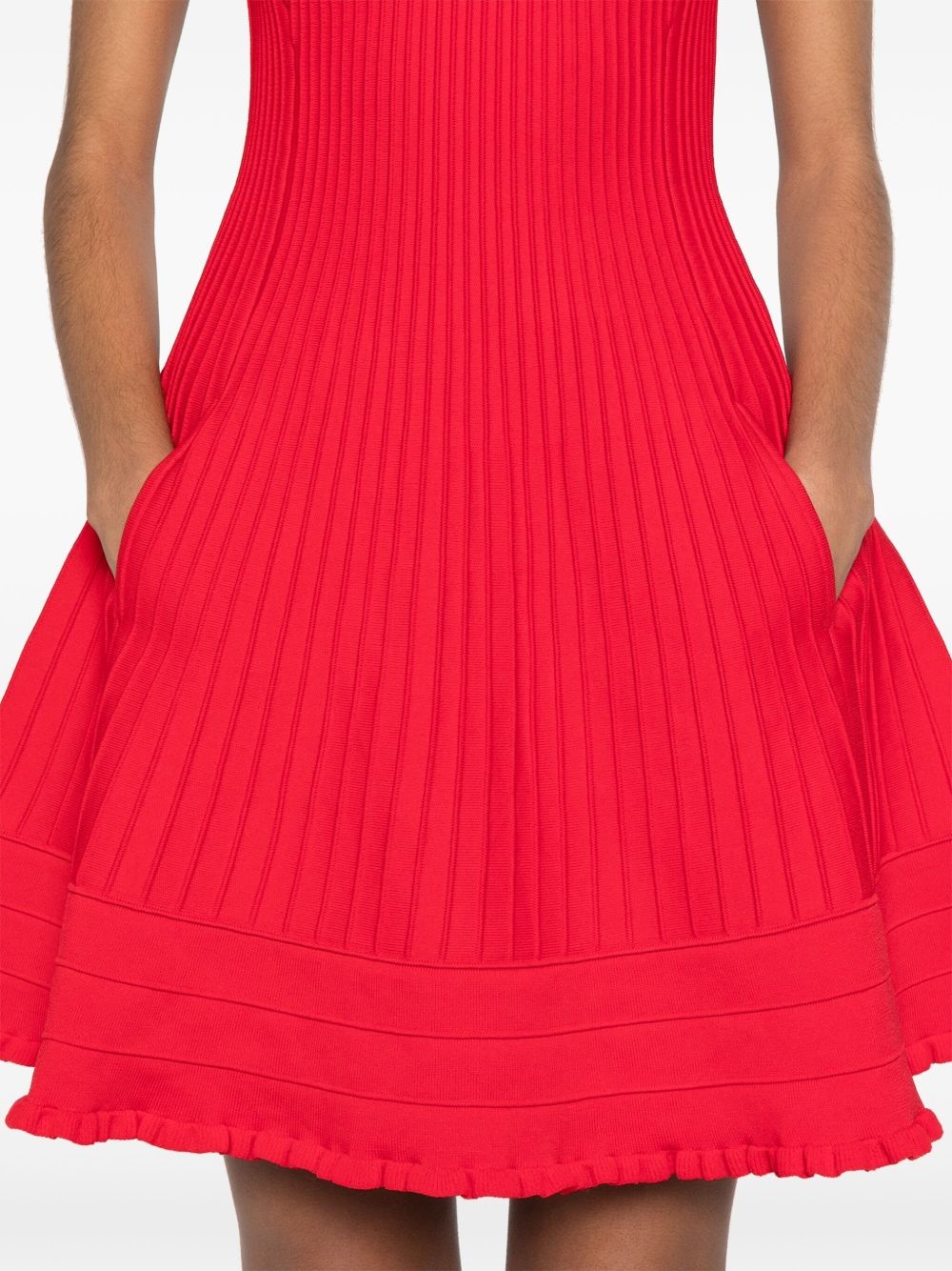 knitted mini dress - 5