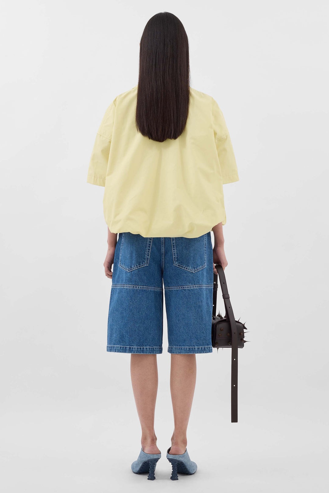 CLASSIC SHORTS / washed denim - 4