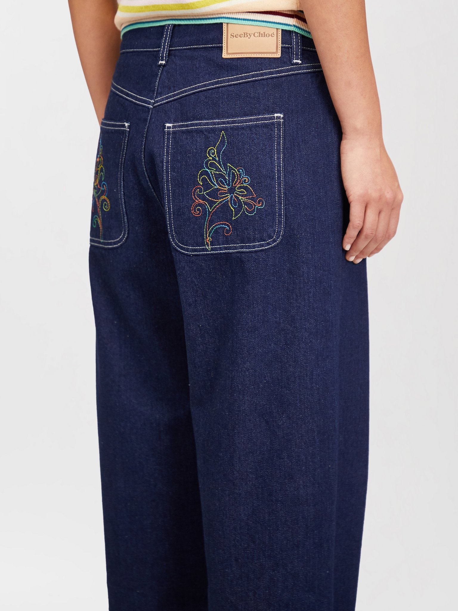 TAPERED DENIM PANTS - 2