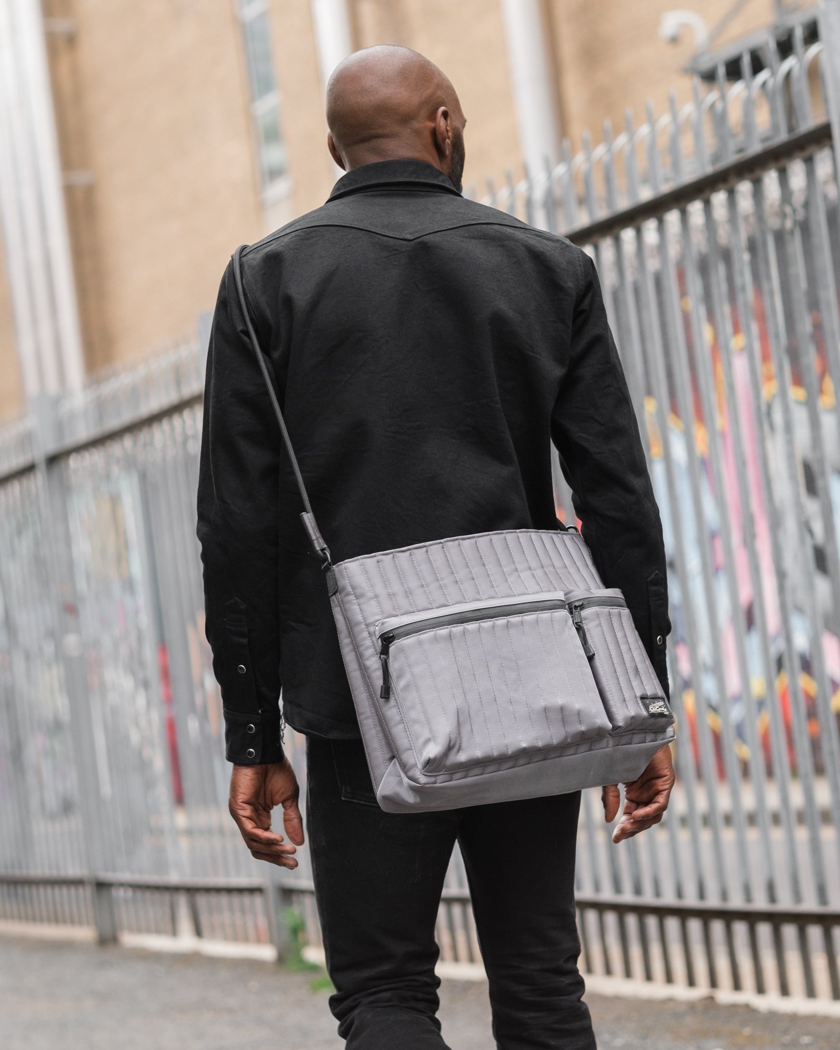 OGL ORIGINALE TECH MATERIAL MAX MILLIE BAG - SILVER - 3