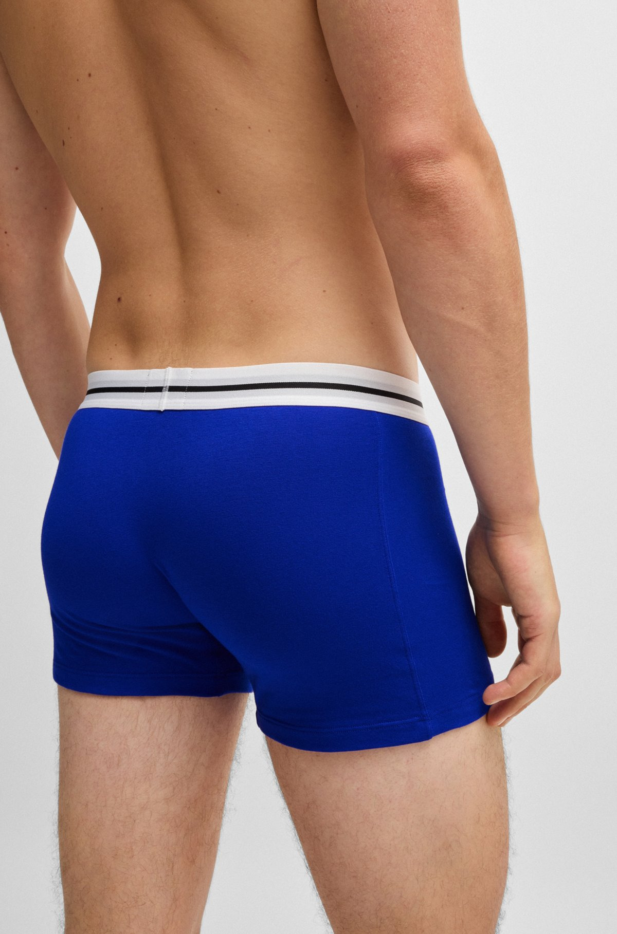 THREE-PACK OF BOXER BRIEFS WITH LOGO STRIPE WAISTBANDS - 5