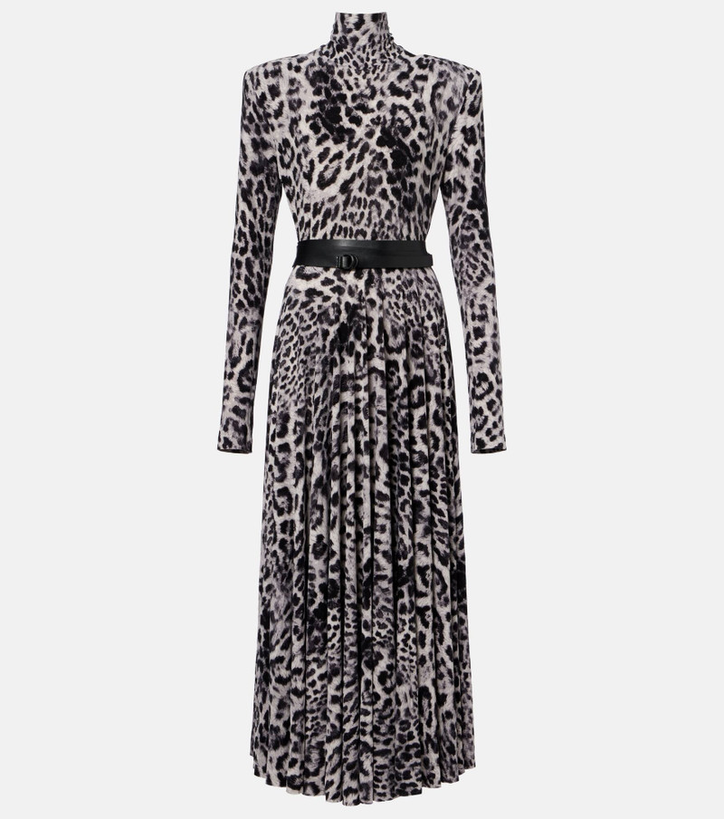 Leopard-print midi dress 1