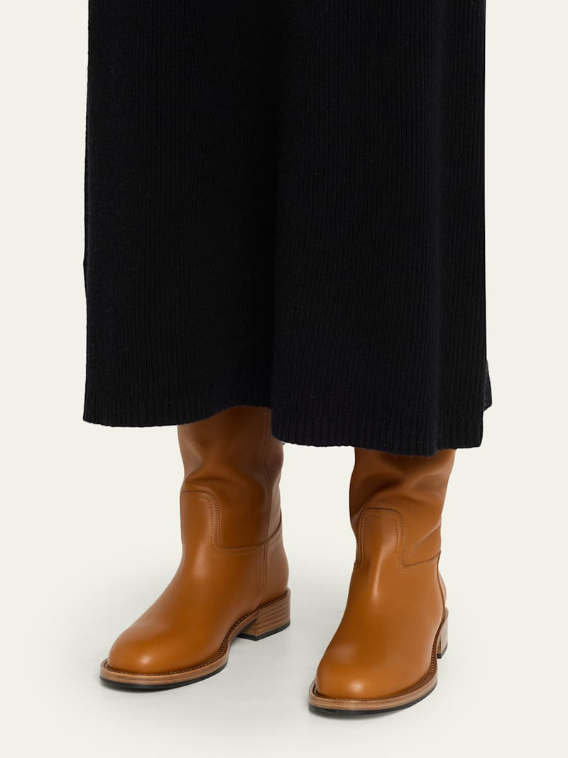 Loro Piana Pablo Leather Riding Boots outlook