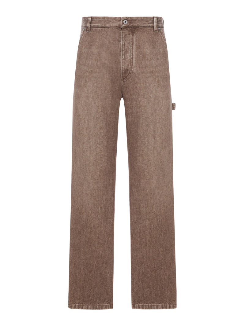 Bottega Veneta Men Denim Cargo Pants - 1