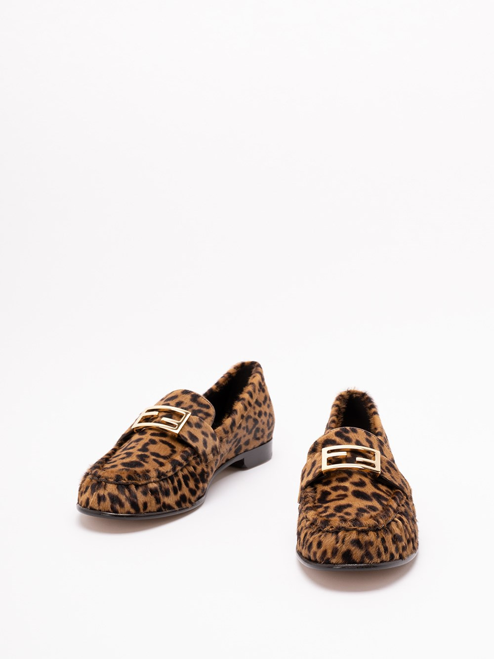 Leopard Print Loafers - 2