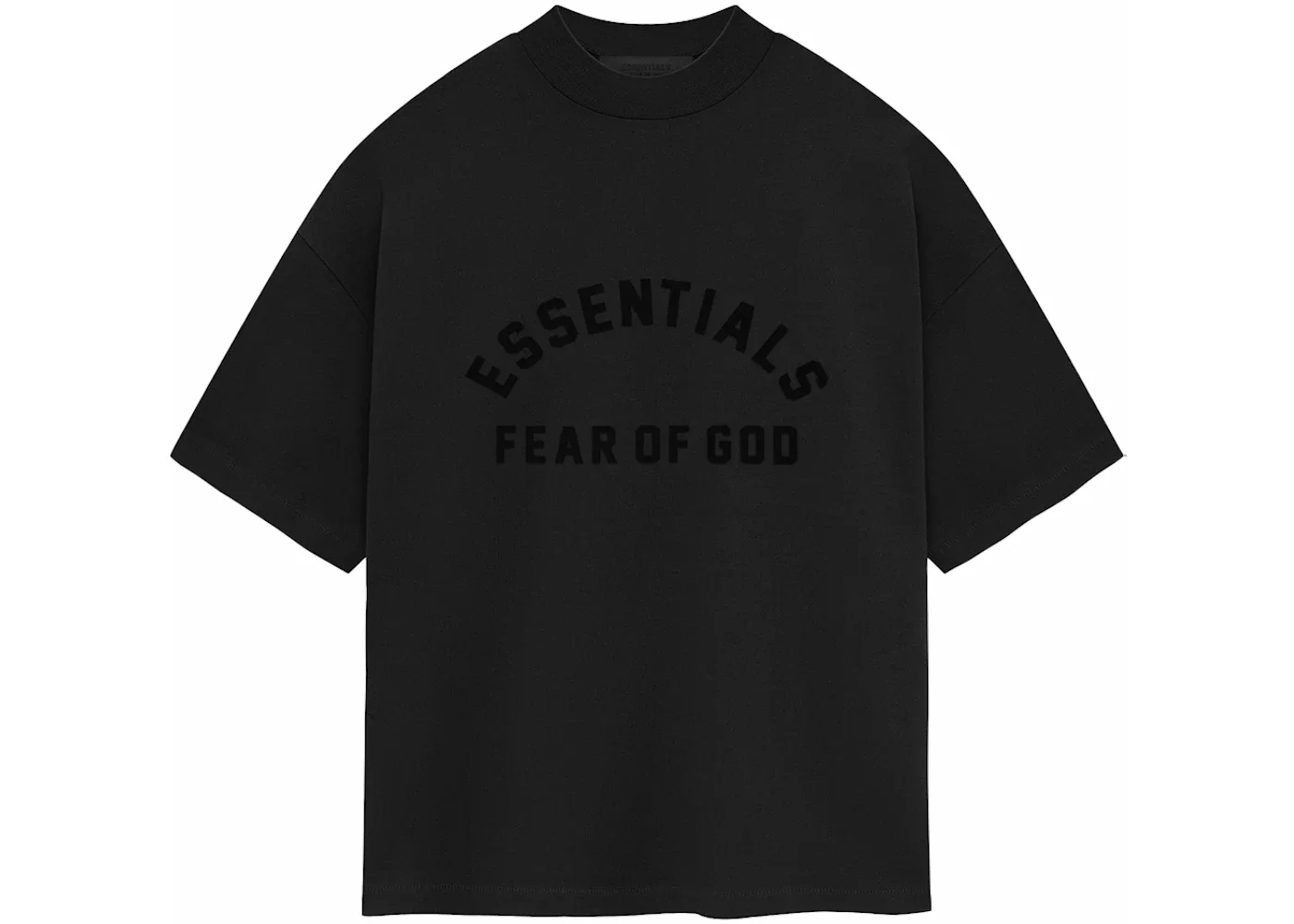 Fear of God Essentials Heavy Jersey Crewneck Tee Jet Black - 1