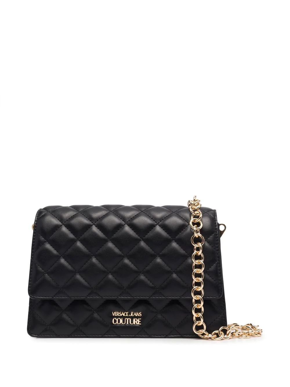 logo-chain quilted crossbody bag - 7