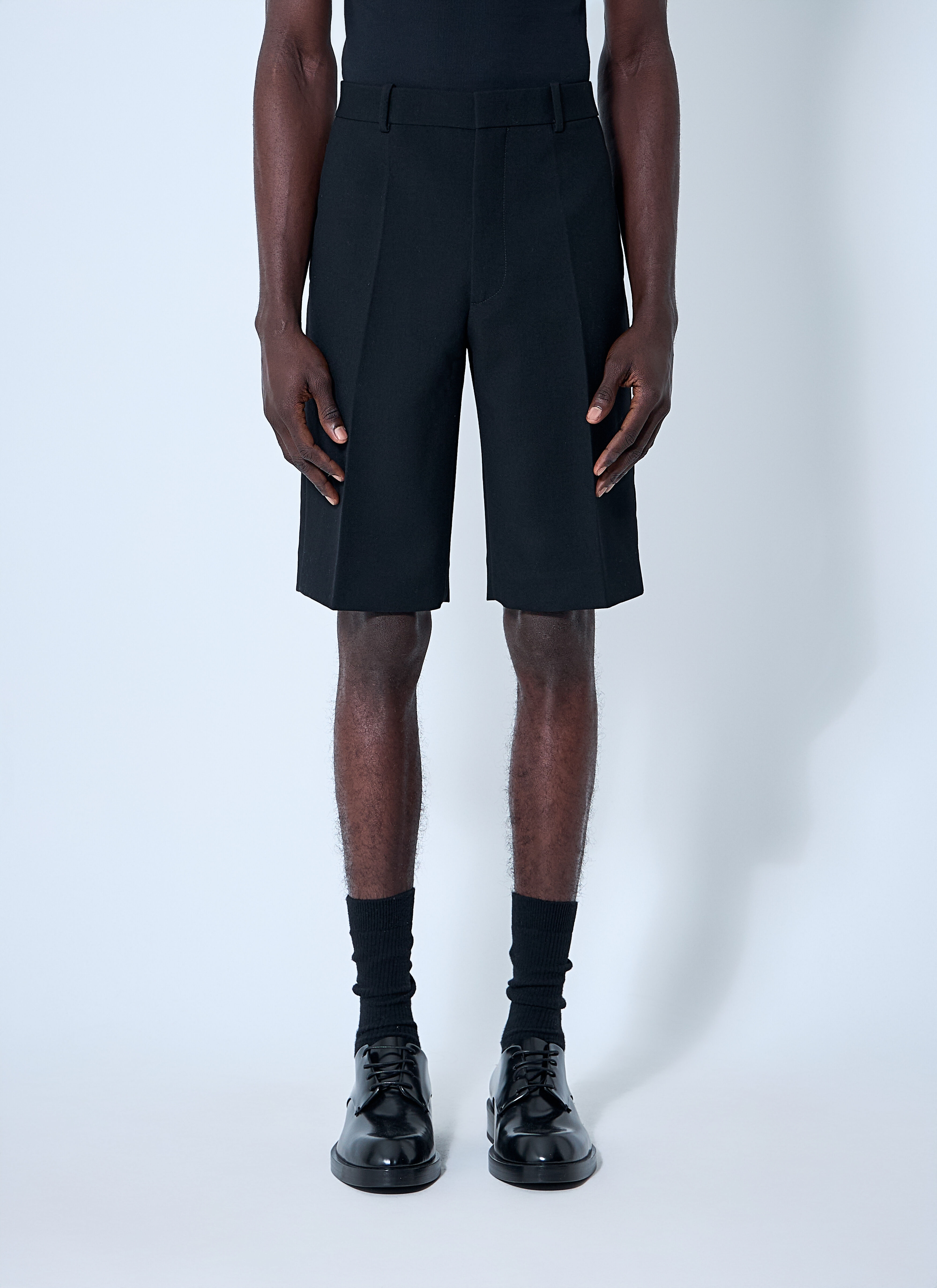 ショートパンツ 25AW JIL SANDER Wool short pants black Jil Sander Tailored Wool Shorts | Black | FARFETCH