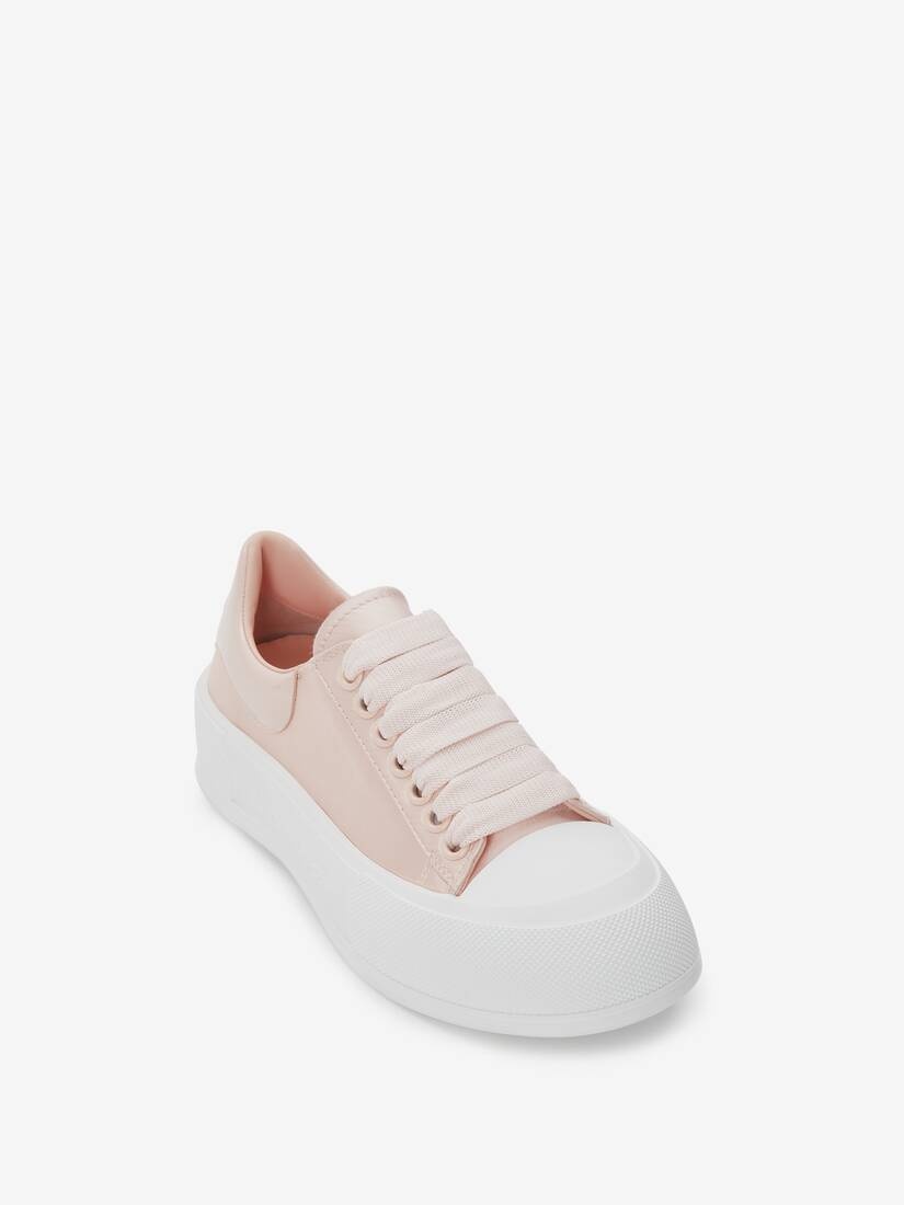 Deck Plimsoll in Tea Rose/white - 2