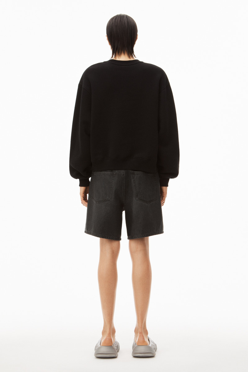 PUFF LOGO SWEATSHIRT IN STRUCTURED TERRY 4