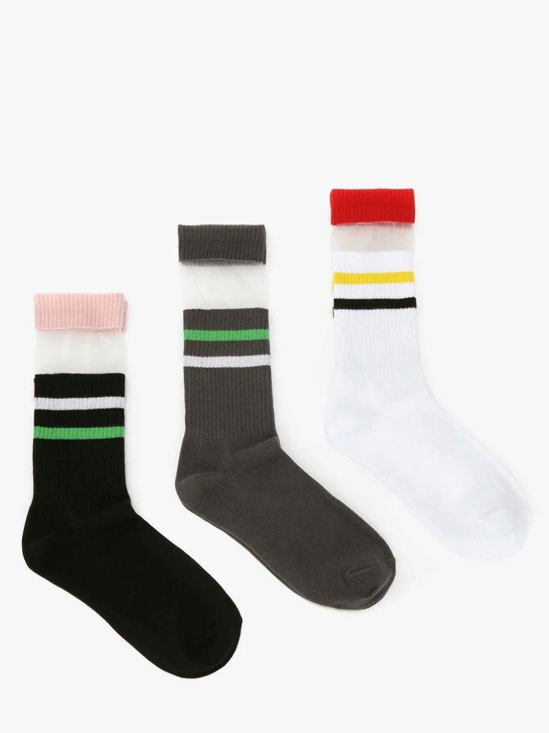SHORT SOCKS WITH STRIPES - BUNDLE 1