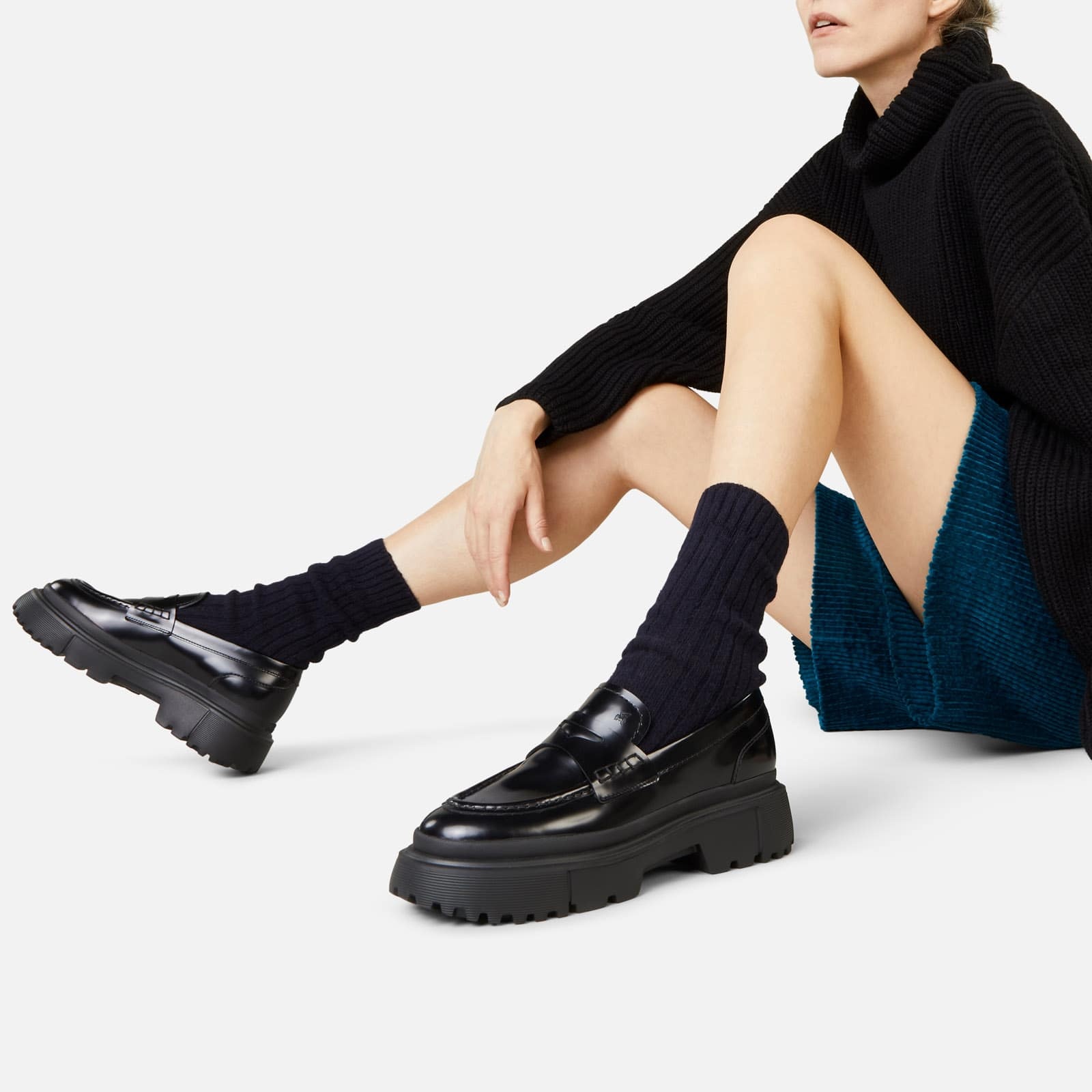 HOGAN Loafers Hogan H629 Black | REVERSIBLE