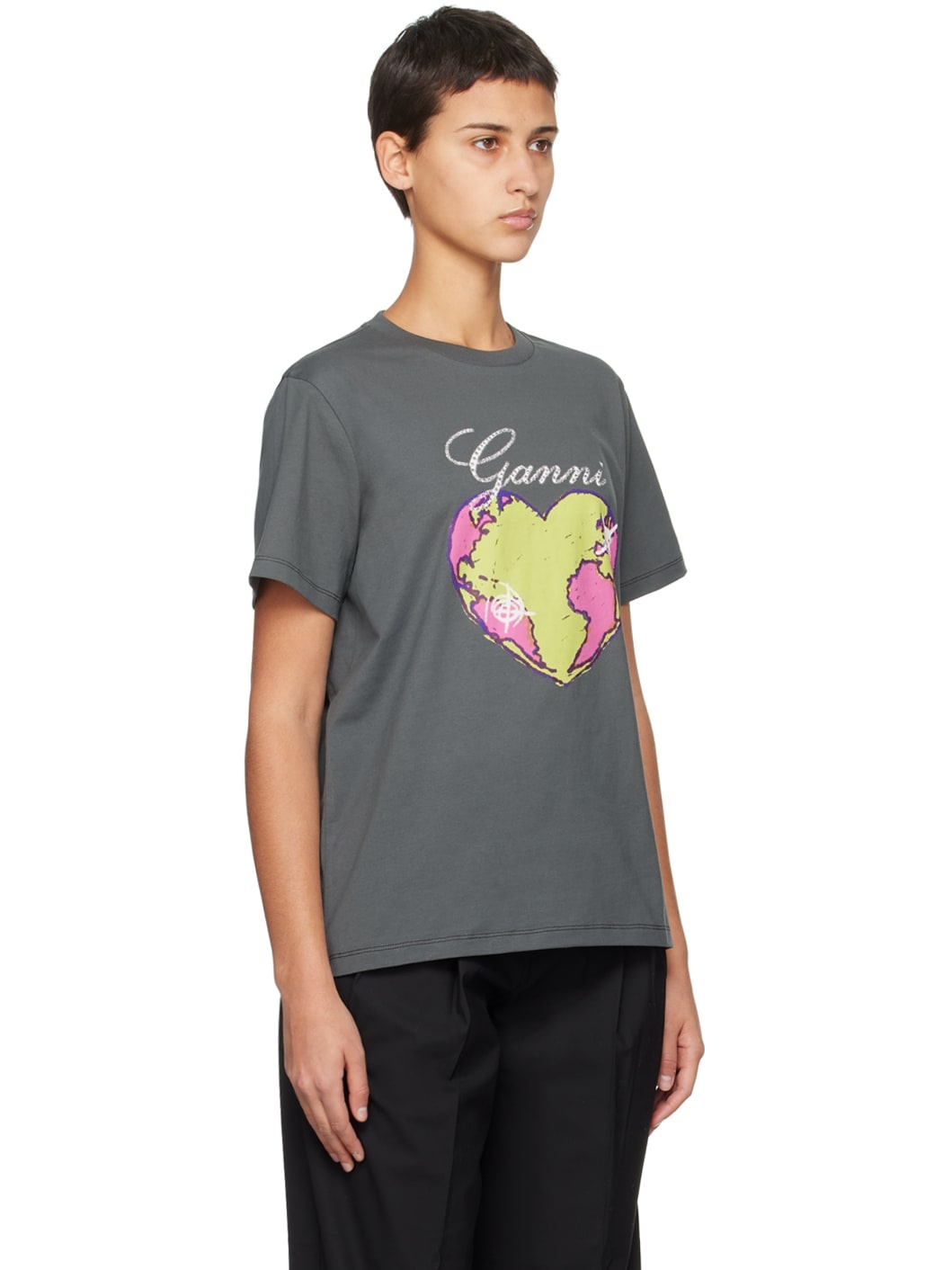 Gray Heart T-Shirt - 2