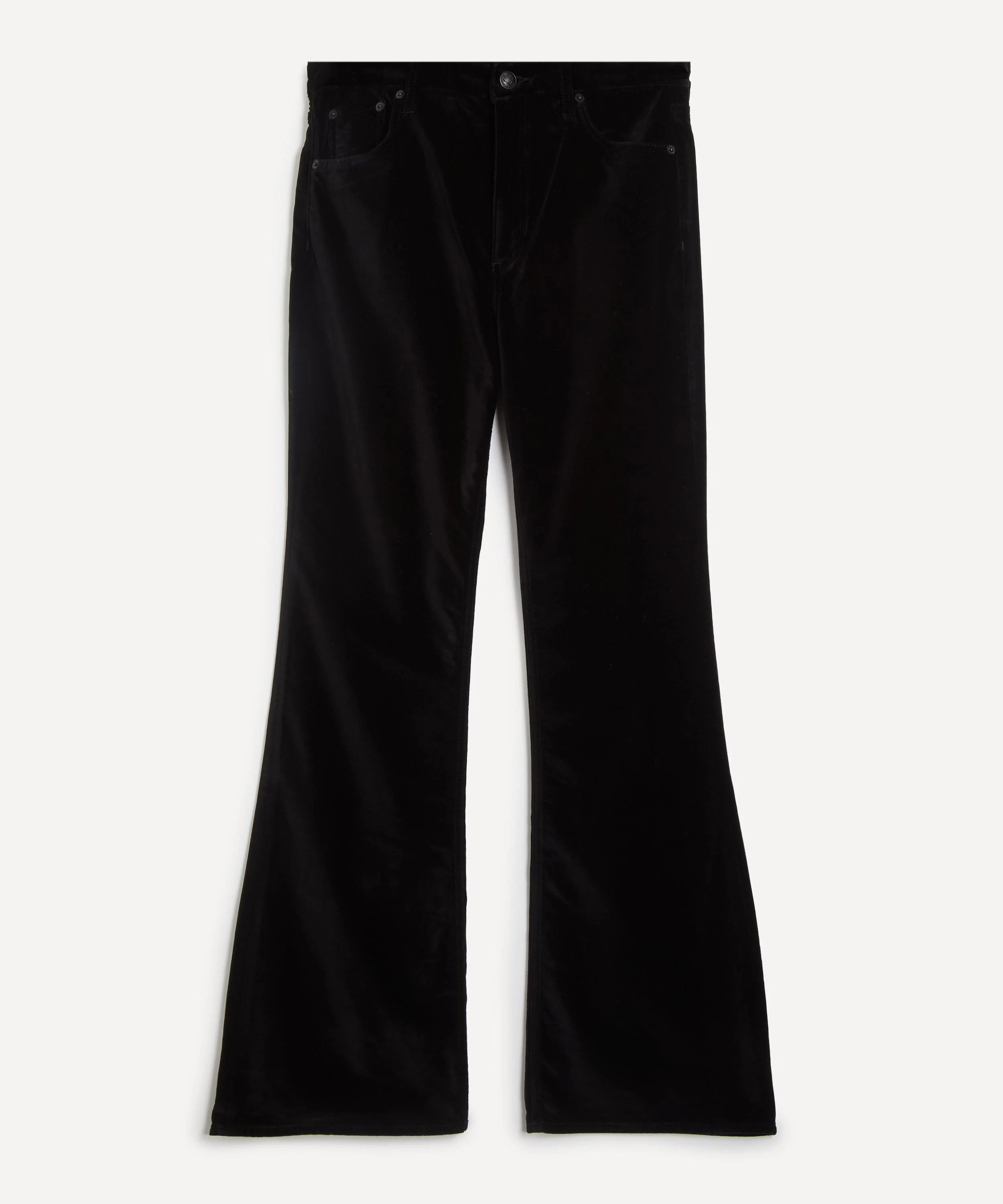 Dahlia Flare Black Velvet Jeans - 1