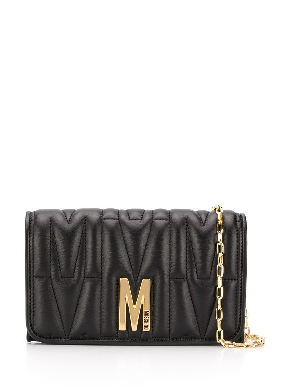 monogram-quilted clutch bag - 1