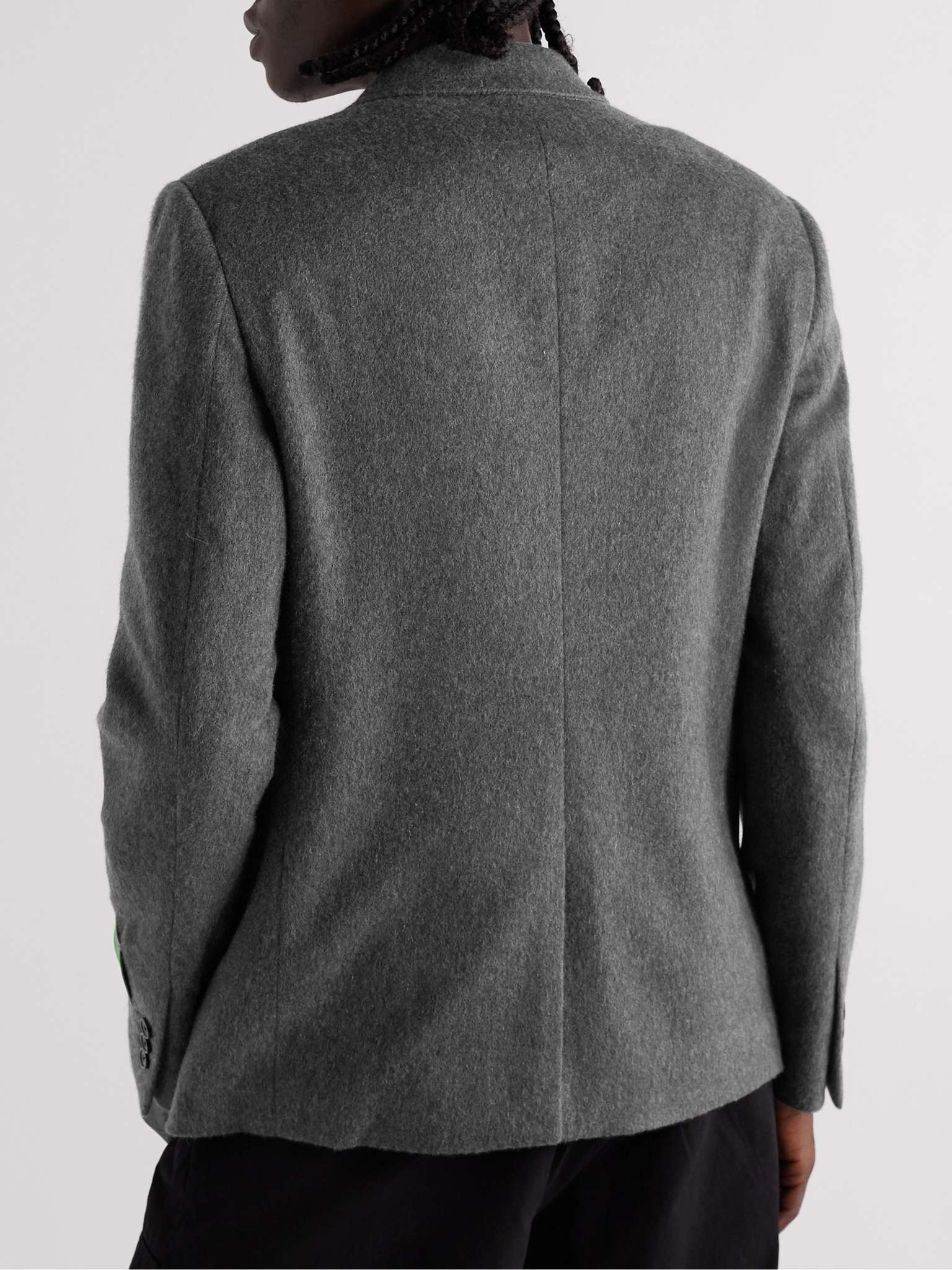 Logo-Appliquéd Cashmere Blazer - 5