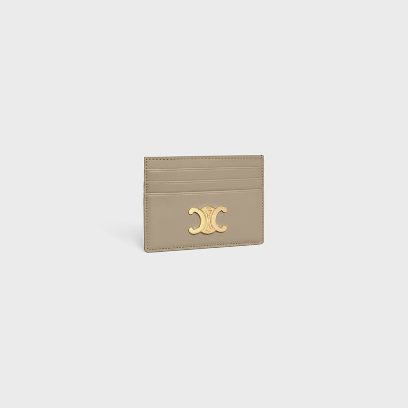 CELINE CARD HOLDER TRIOMPHE IN Shiny calfskin outlook