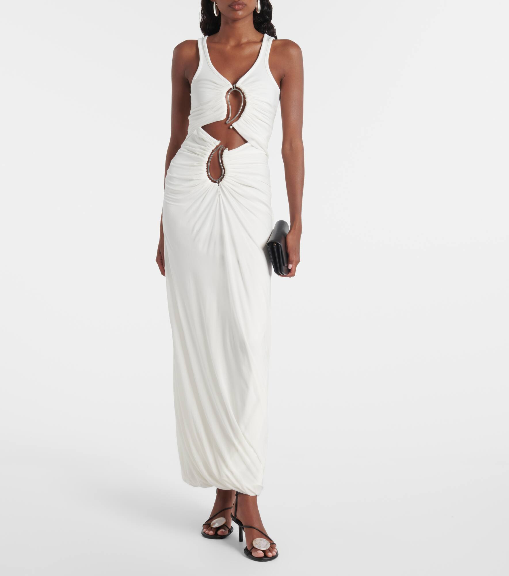 Paisley Disconnect cutout jersey maxi dress - 2