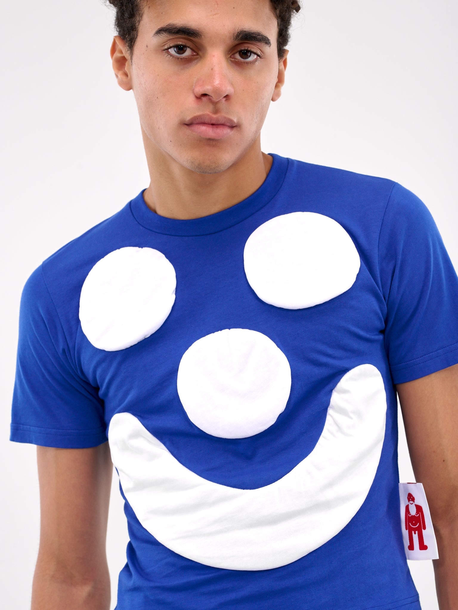 Smile Graphic Cropped Slim Tee - 4