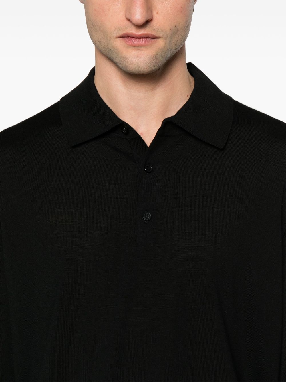 merino wool polo shirt - 4