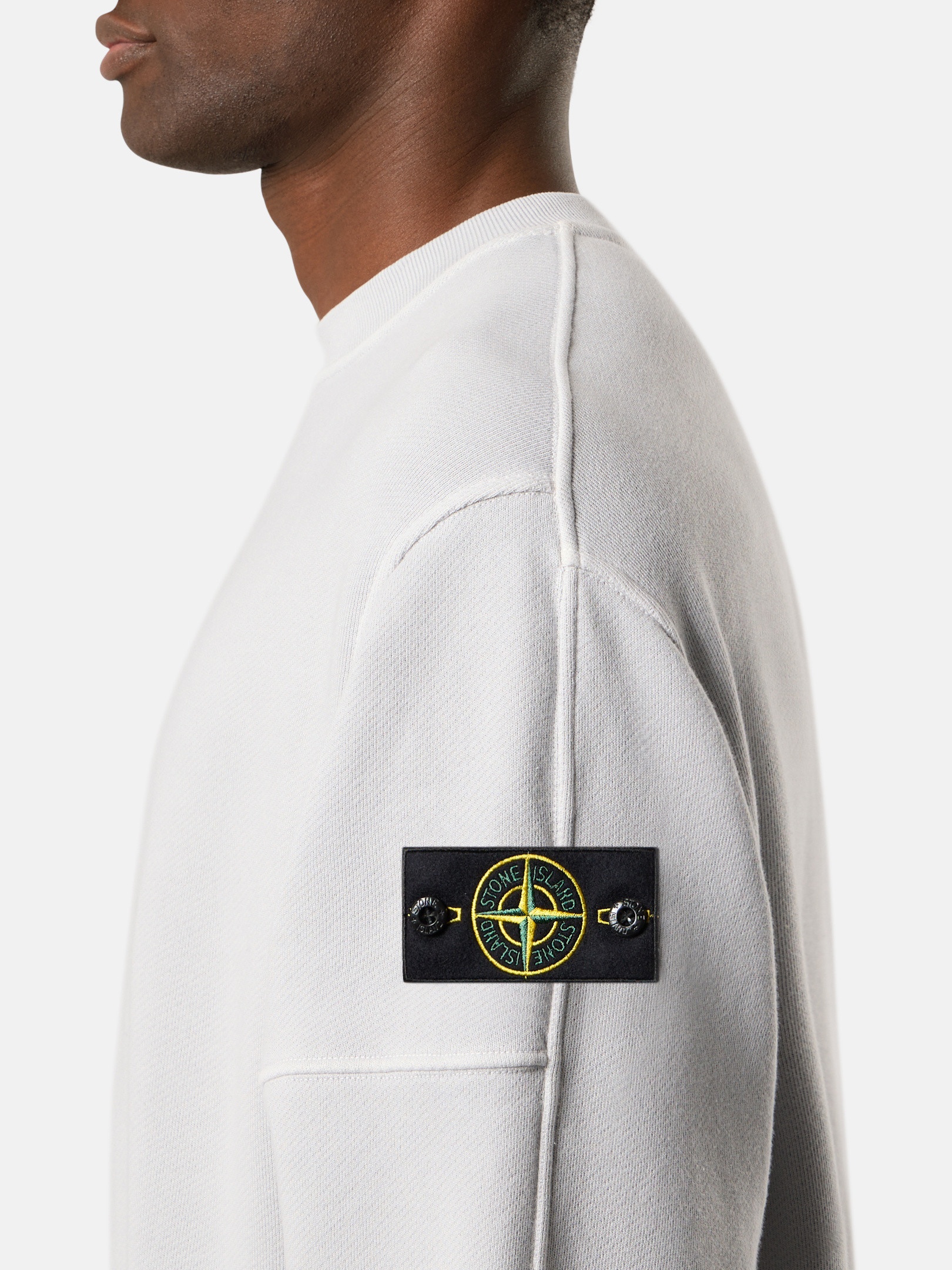 スウェット・トレーナー STONE  Organic Cotton Diagonal Fleece Old Effect Man t Stone Island | Organic Cotton Diagonal Fleece Old Effect at