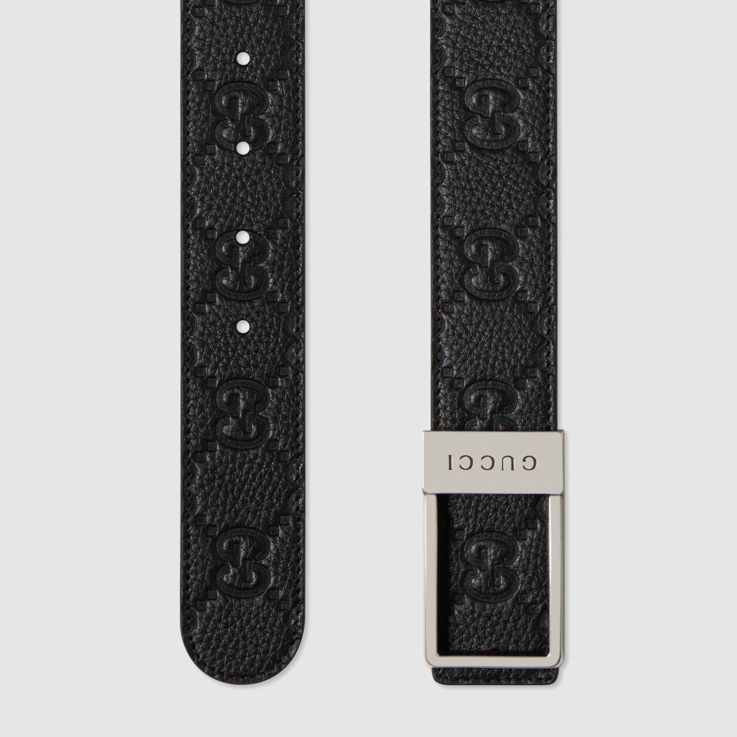 Reversible belt with rectangular buckle - 2