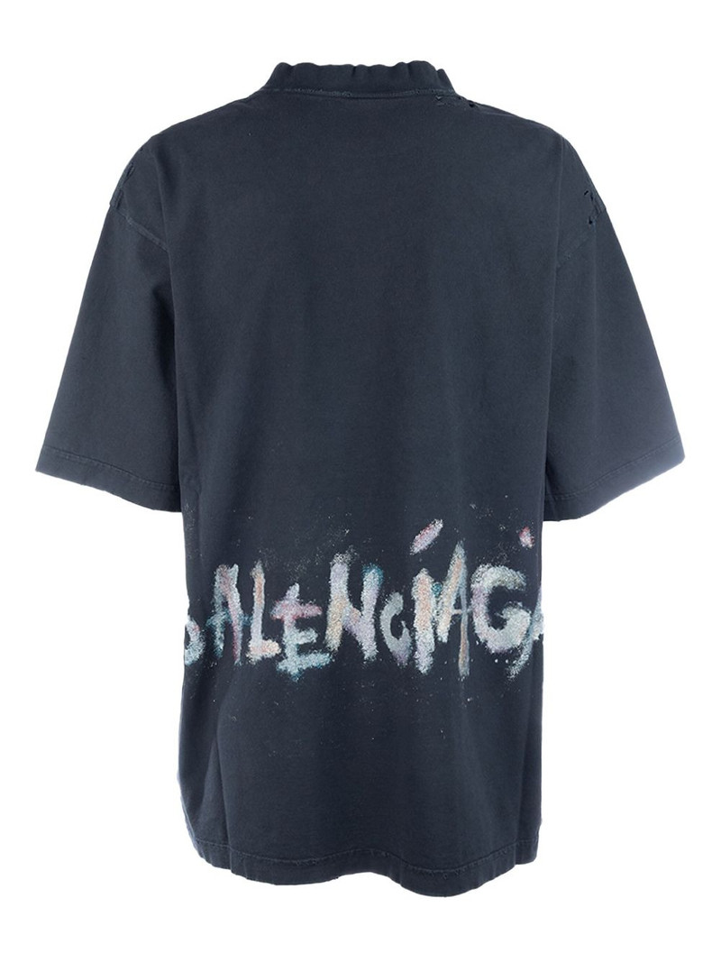 BALENCIAGA logo cotton t-shirt outlook