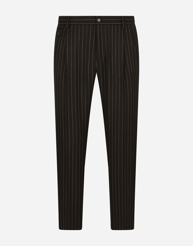 Pinstripe wool pants - 3