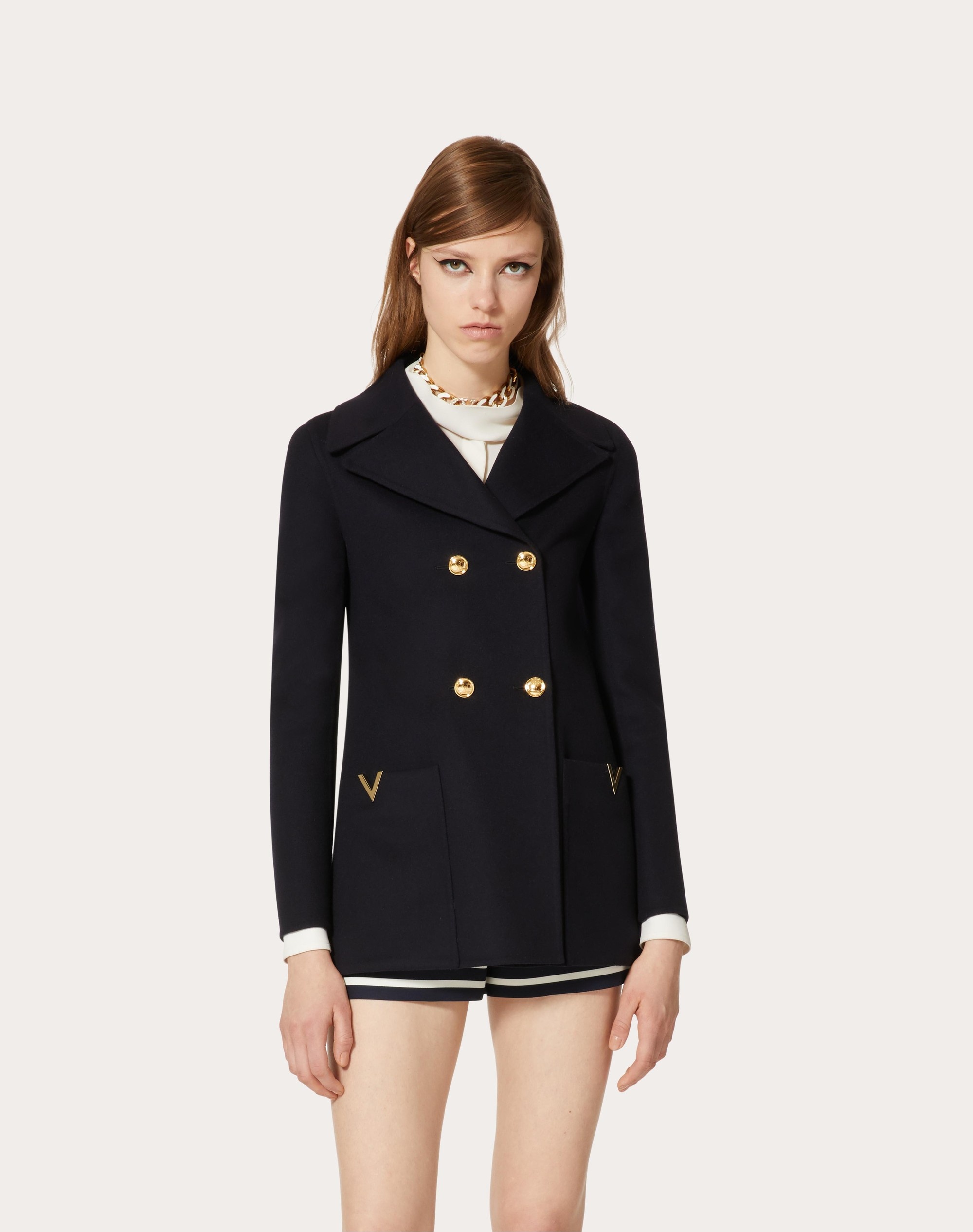 COMPACT DRAP PEACOAT - 3