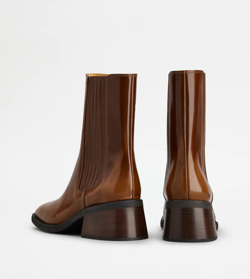TOD'S CHELSEA BOOTS IN LEATHER - BROWN 3