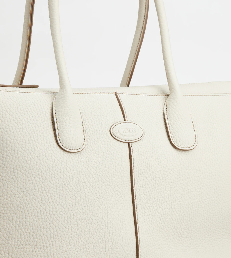 TOD'S DI BAG IN LEATHER LARGE - OFF WHITE 5