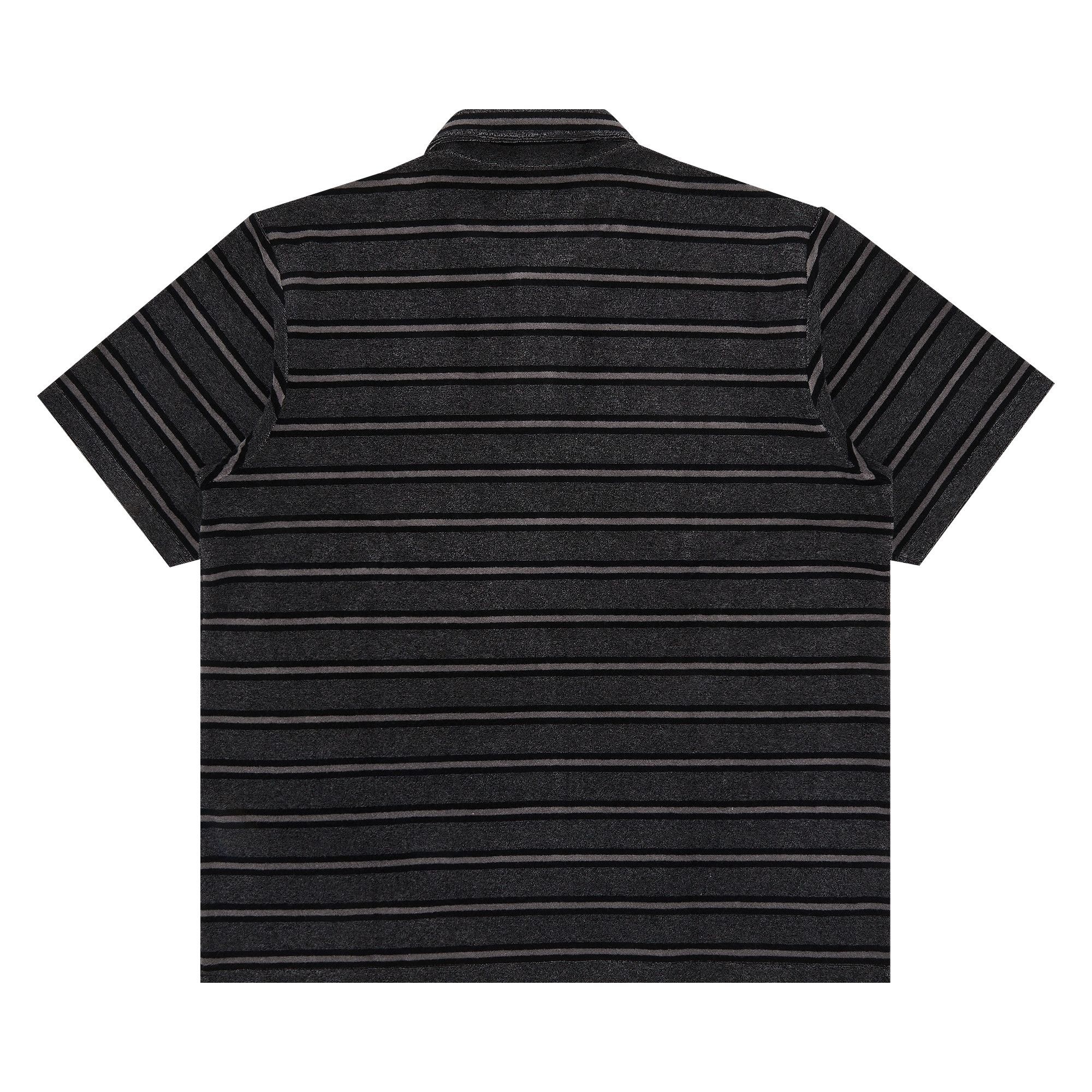 Supreme Stripe Terry Short-Sleeve Polo 'Black' - 2