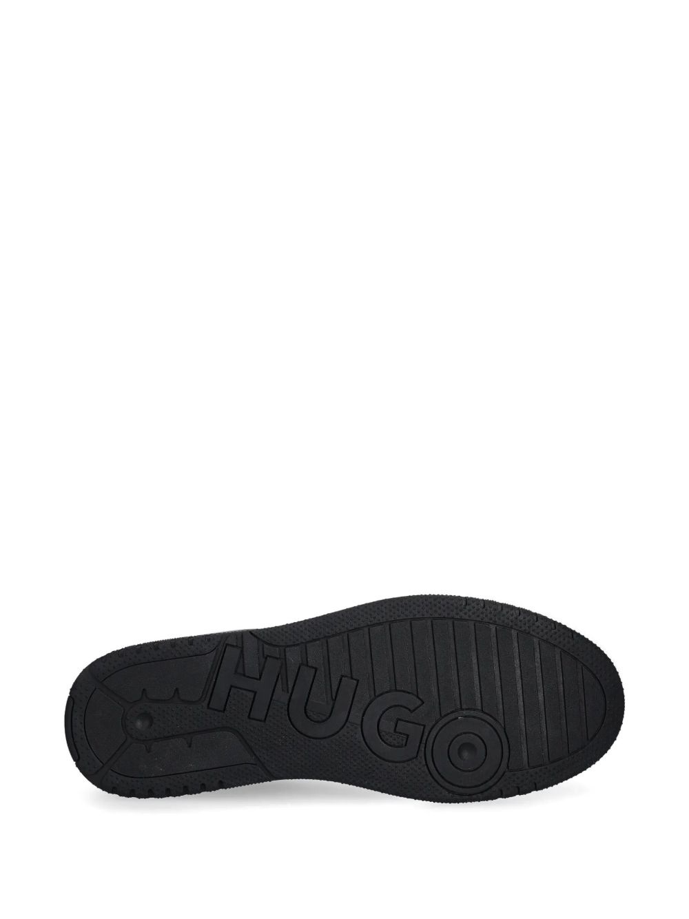 faux-leather sneakers - 5