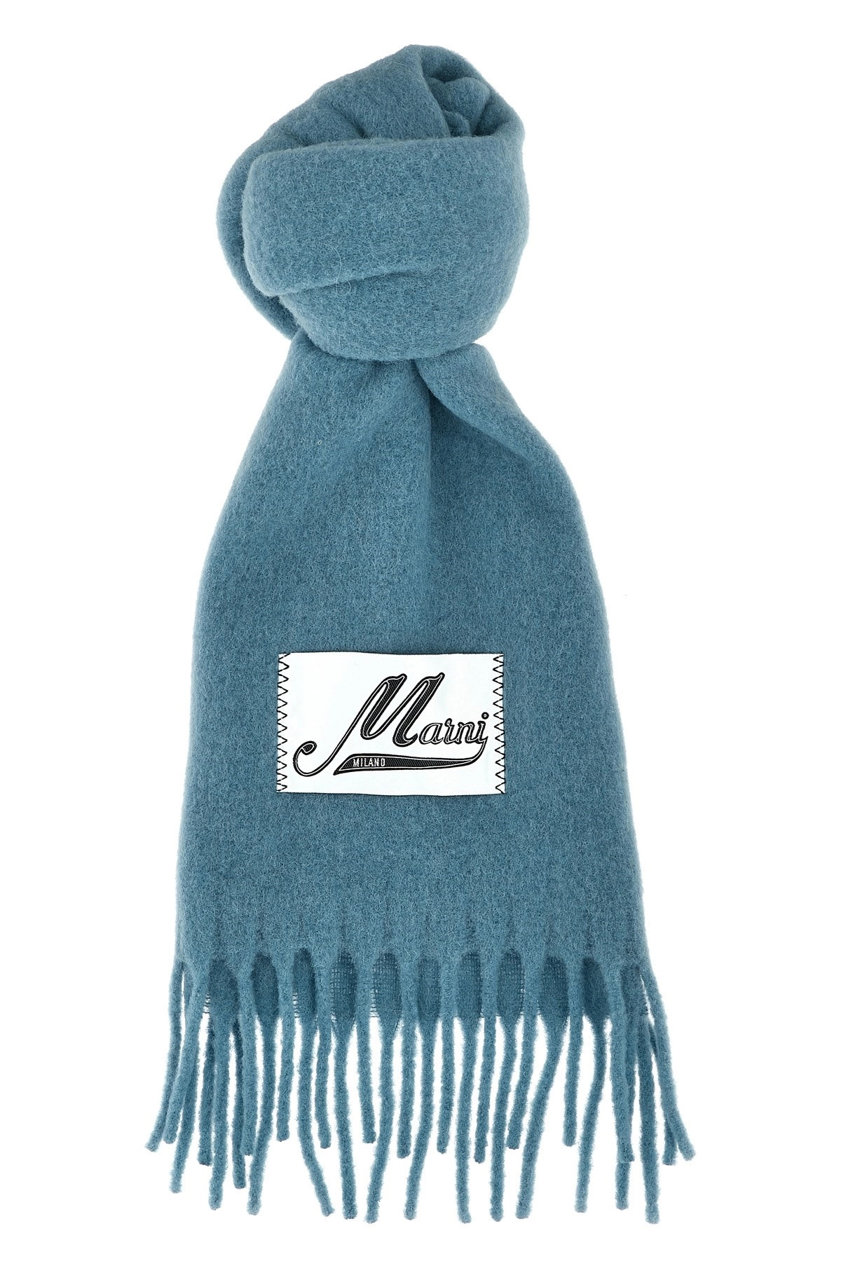 Logo patch scarf - 1