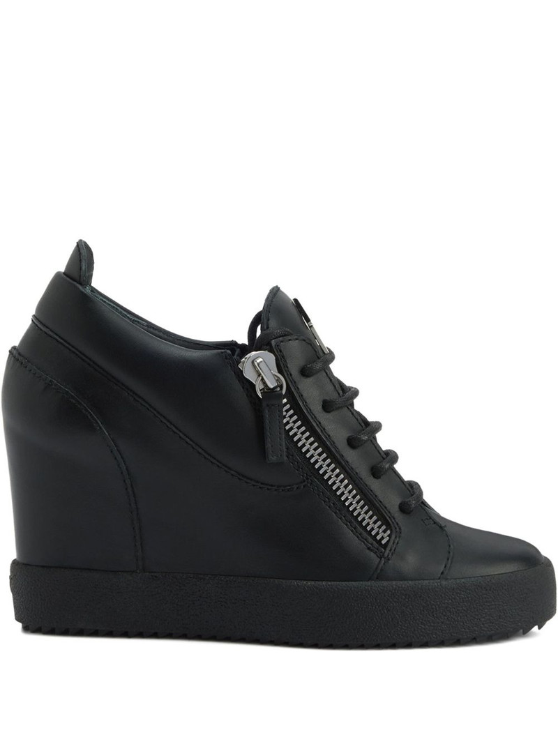 Addy wedge zip-detail sneakers 1