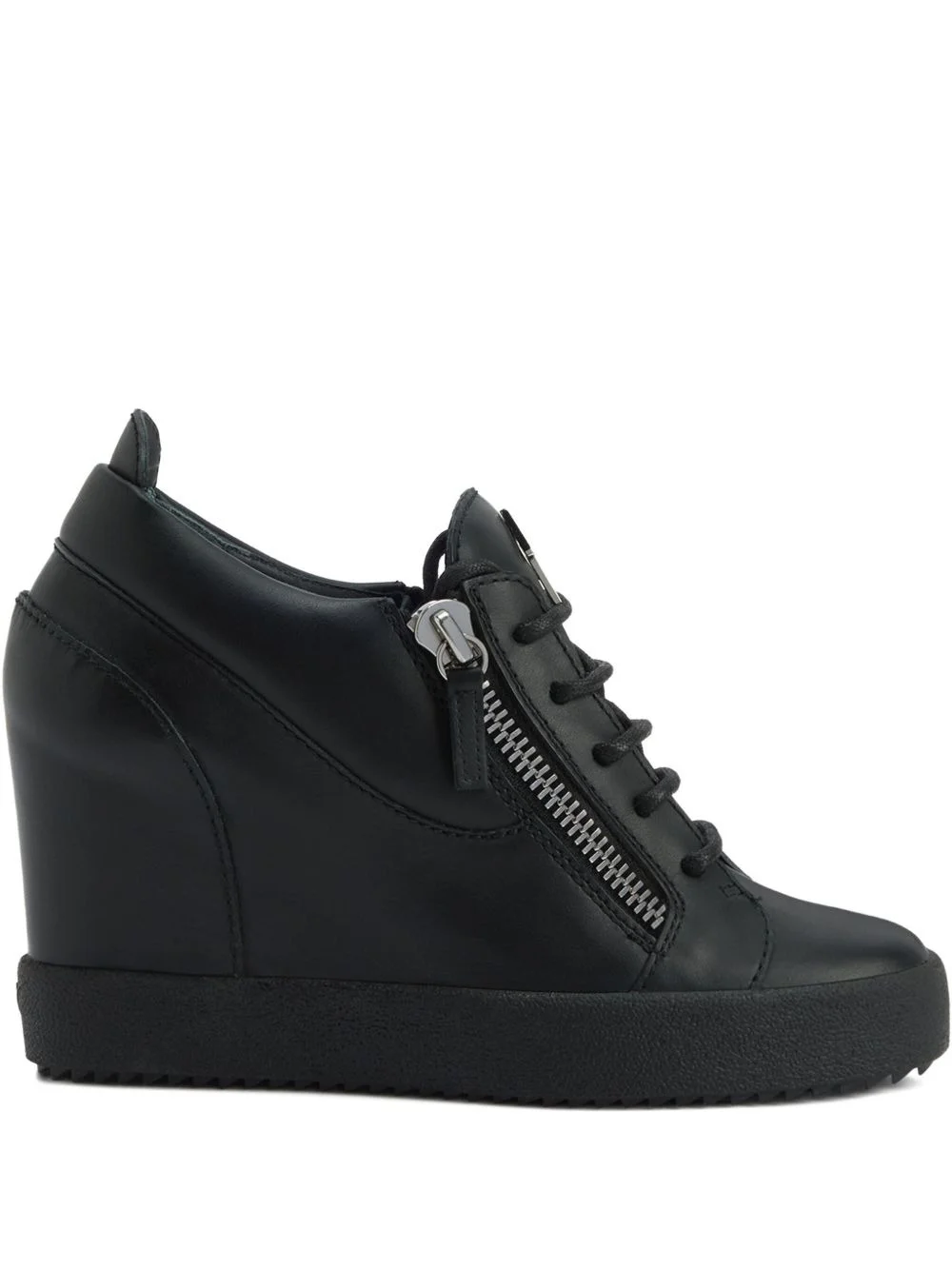 Addy wedge zip-detail sneakers - 1