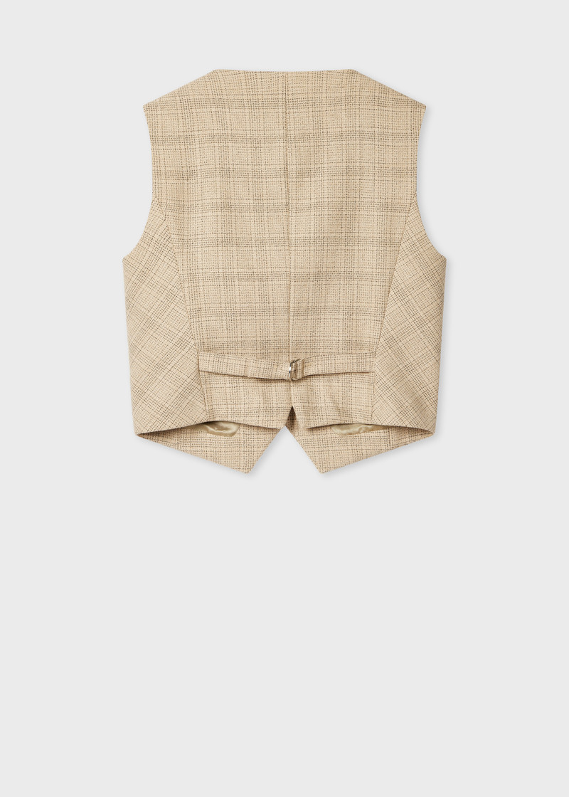 Paul Smith Women's Stone Check Waistcoat outlook