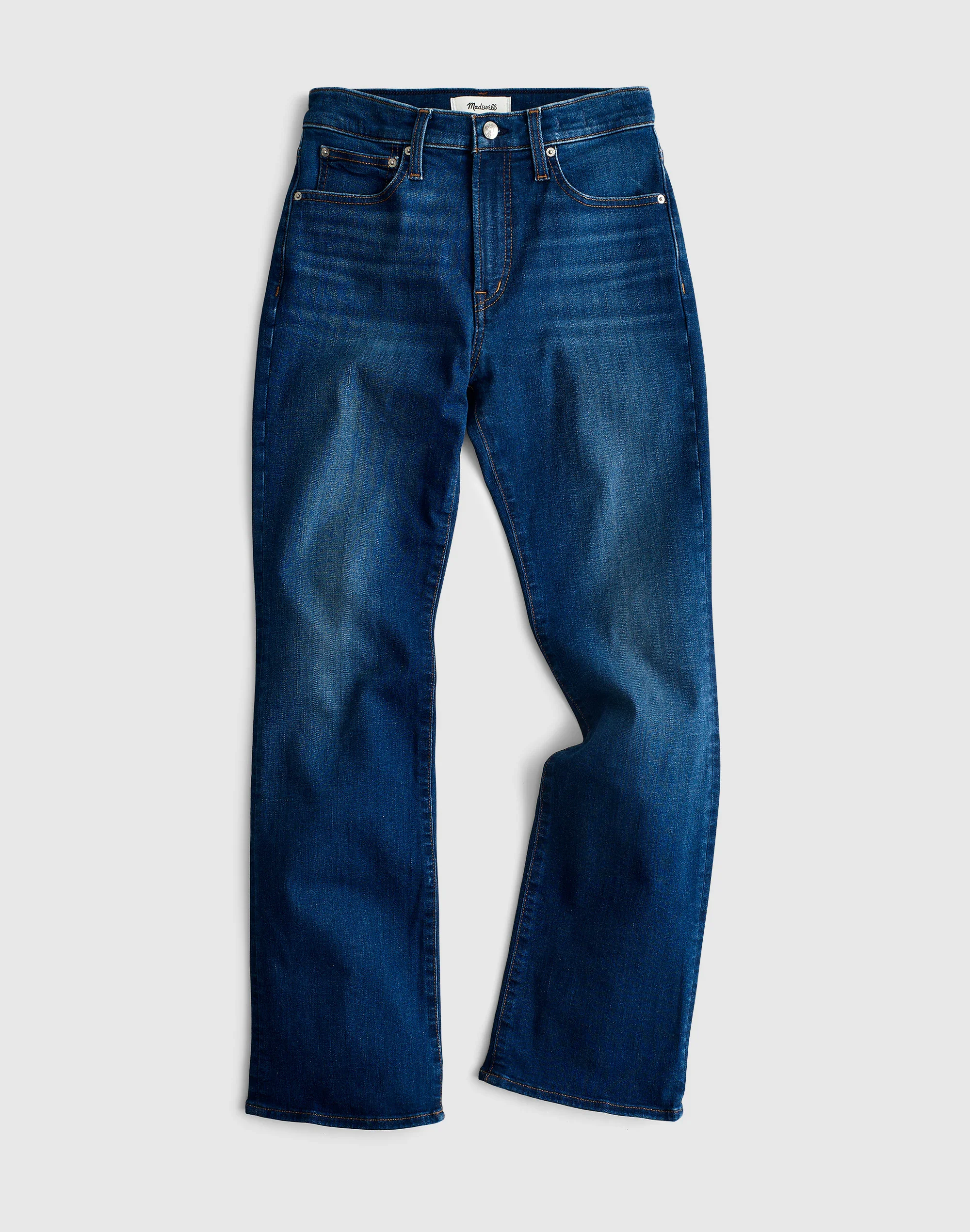 The Flare Crop Jean in Super Stretch Denim - 1